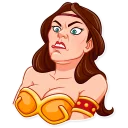 😨 emoji Warrior Queen Telegram sticker 4 of 35