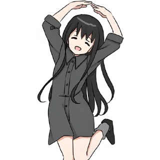 🥳 emoji Аниме тян @Nyasticks Telegram sticker 21 of 41