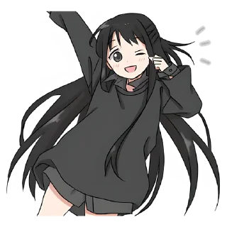 😉 emoji Аниме тян @Nyasticks Telegram sticker 24 of 41