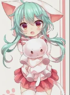 🤍 emoji Аниме тян Telegram sticker 7 of 17
