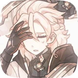 🌟 emoji альбедо♡@ilupluyttd Telegram sticker 13 of 41