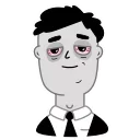 Sticker from Tired Person