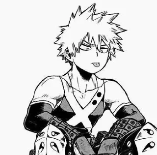 🤨 emoji Bakugo--->creator @Izuku_02 Telegram sticker 11 of 44