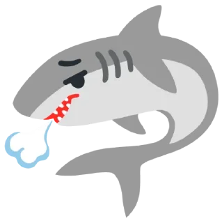 😮‍💨 emoji Акули Соні Telegram sticker 17 of 80