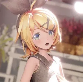 🧈 emoji ☆ kagamine rin !! ☆ Telegram sticker 10 of 50