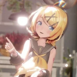 🧈 emoji ☆ kagamine rin !! ☆ Telegram sticker 6 of 50