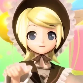 🧈 emoji ☆ kagamine rin !! ☆ Telegram sticker 20 of 50