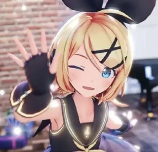 🧈 emoji ☆ kagamine rin !! ☆ Telegram sticker 24 of 50