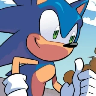 👍 emoji Sonic The Hedgehog 🦔 Telegram sticker 1 of 18