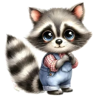 🐱 emoji Енот Telegram sticker 8 of 10