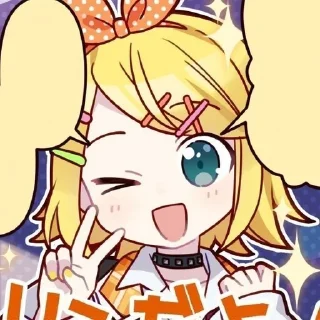 💛 emoji Kagamine Rin @sekaidori @alucardyoy Telegram sticker 19 of 47