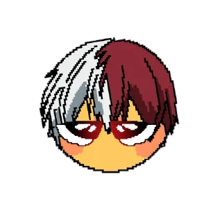 😐 emoji Аниме персонажи Telegram sticker 5 of 19