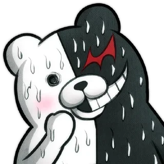 😥 emoji / Monokumas pack by @wanna_s_l_e_e_p / Telegram sticker 22 of 120