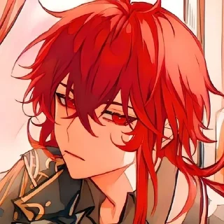 ❤️ emoji .•`.◇°Diluc ~ kisss_srikers Telegram sticker 10 of 37