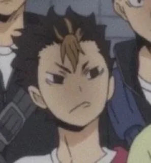 😐 emoji Nishinoya Telegram sticker 17 of 23
