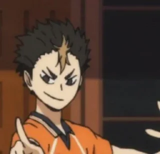 😏 emoji Nishinoya Telegram sticker 13 of 23