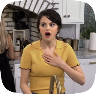 😲 emoji Selena Gomez Telegram sticker 16 of 34