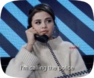 📞 emoji Selena Gomez Telegram sticker 12 of 34