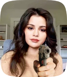 🔫 emoji Selena Gomez Telegram sticker 14 of 34
