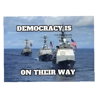 🚢 emoji I Love Democracy Telegram sticker 7 of 13