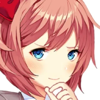 🤔 emoji DDLCSHIT😨 :: @MixaCute🥰 Telegram sticker 8 of 118
