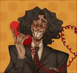 ☎ emoji 𝕵𝖆𝖈𝖐 𝖂𝖆𝖑𝖙𝖊𝖓 Telegram sticker 21 of 50