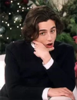 😯 emoji Timothée Chalamet Telegram sticker 5 of 25