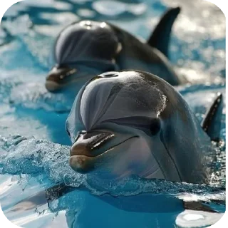 🐬 emoji дельфиныыыы от @vseravnom Telegram sticker 23 of 27