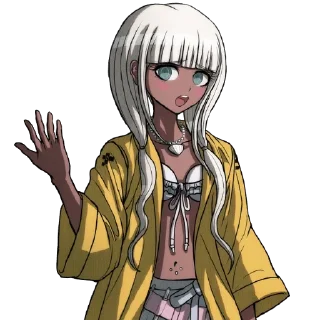 🤚 emoji NDR V3. Angie Yonaga/Kokichi Ouma Telegram sticker 17 of 28