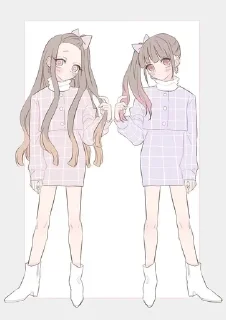 💗 emoji Канао × Незуко @shihzo_rara Telegram sticker 16 of 26