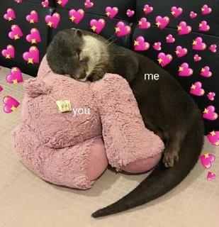 💗 emoji Otters🦦by @nightlitestick Telegram sticker 10 of 40