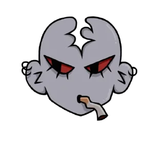 🤨 emoji уродцы@pavuchiamama Telegram sticker 2 of 8