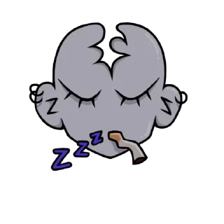 😴 emoji уродцы@pavuchiamama Telegram sticker 6 of 8