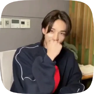 🤭 emoji hyunjin(vlive 092622) Telegram sticker 8 of 13