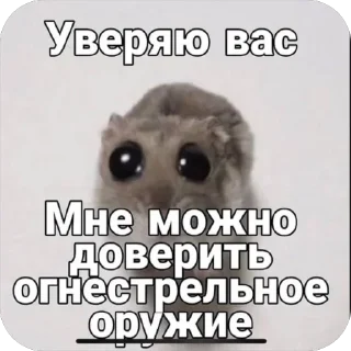 Sticker from Я уверяю мне можно доверить ог