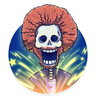 💀 emoji ☃️ НОВОГОДНИЙ ПАК от @pesni_novogodnie ☃️ Telegram sticker 17 of 49