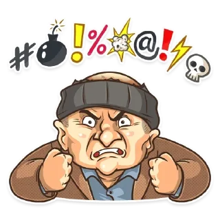 🤬 emoji ☃️ НОВОГОДНИЙ ПАК от @pesni_novogodnie ☃️ Telegram sticker 12 of 49