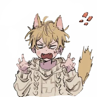 😠 emoji Котёночек♡ Telegram sticker 10 of 111