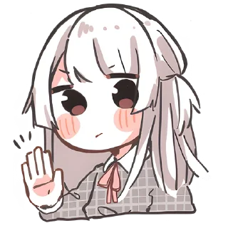✋ emoji Веслопола–тян @nyasticks Telegram sticker 12 of 40