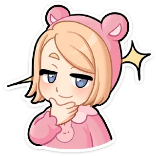 🤔 emoji Нана (@TgSticker) Telegram sticker 12 of 48