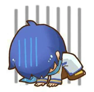 😔 emoji °•★Kaito Telegram sticker 13 of 20