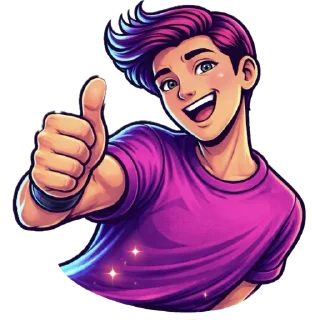 👍 emoji RETROWAVE (by R|S Music) Telegram sticker 21 of 52