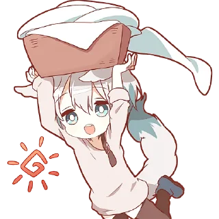 🏃‍♀ emoji Шапочка и Волчёнок @Nyasticks Telegram sticker 8 of 41