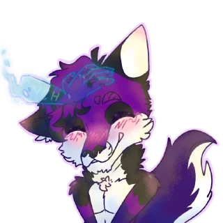 👋 emoji Листенятко💜 Telegram sticker 23 of 42