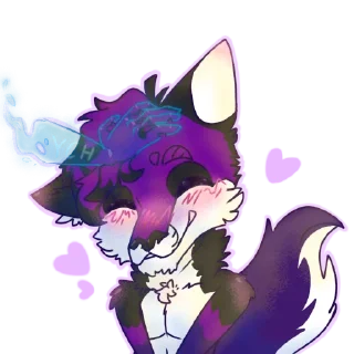 👋 emoji Листенятко💜 Telegram sticker 24 of 42