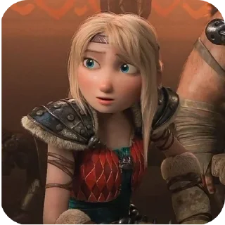 😟 emoji Astrid-HTTYD Telegram sticker 15 of 40