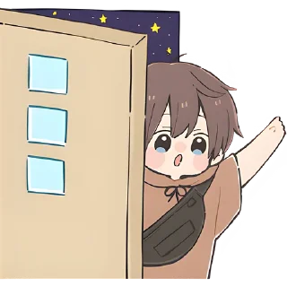 Sticker from Анимешный мальчик @Nyasticks