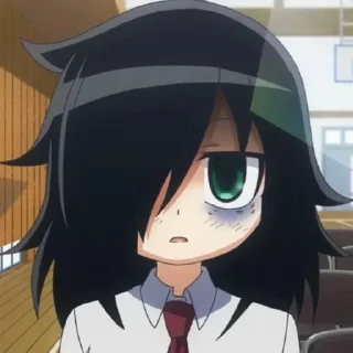 😶 emoji Томоко Куроки <3 Telegram sticker 11 of 109