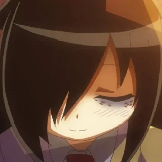 😌 emoji Томоко Куроки <3 Telegram sticker 6 of 109