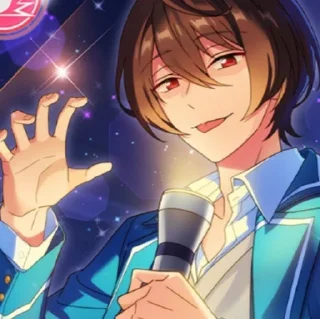 🌟 emoji !Ritsu Sakuma ◥(^ᵥᵥ^)◤ Telegram sticker 5 of 89